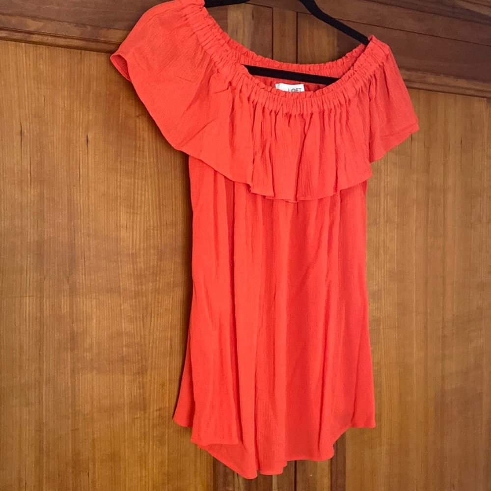 🌿. NWT Loft ruffle sleeveless top NWT